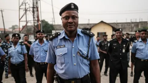 Getty Images Nigerian police officers