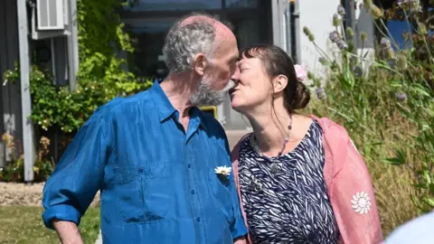 St Michael's Hospice The couple after marrying