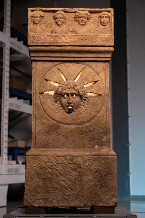 Duncan McGlynn Ancient Roman altar of the sun god Sol.