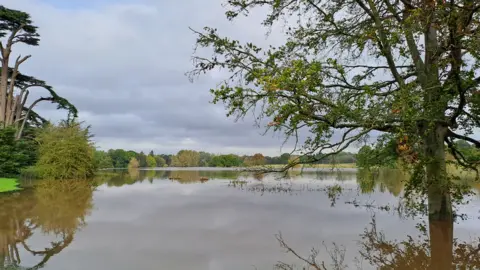 National Trust Attingham Park flooding