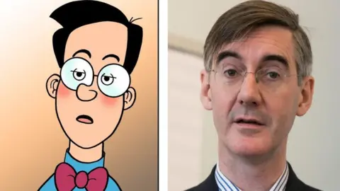 The Beano Walter the Softy and Jacob Rees Mogg