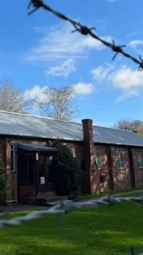 The site where asylum seekers will be staying.