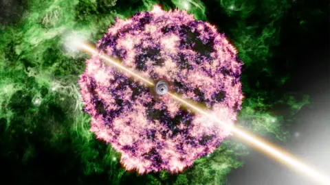Artwork of explosion