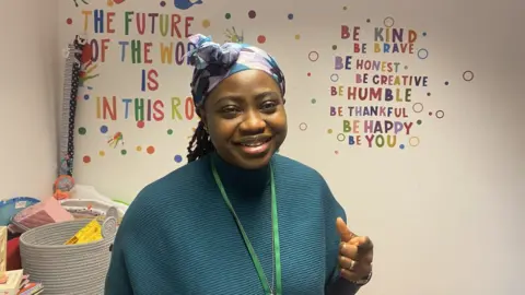 Shannon Eustace/BBC Funmi Akinriboya