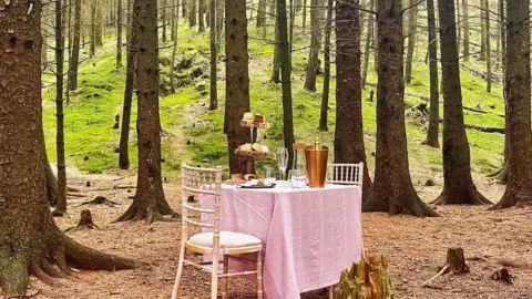Charlotte Manning Picture of the table set for the birthday celebration