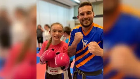 Sally Hurst/BBC Limerick Goodwin and her coach Kris Crump