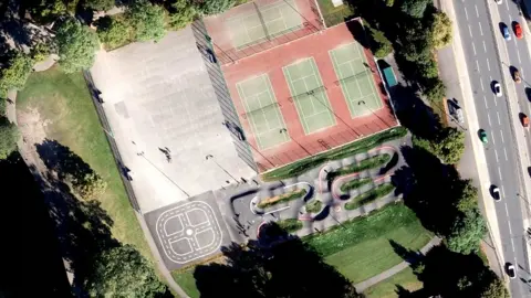 Sheffield City Council Hillsborough Park aerial