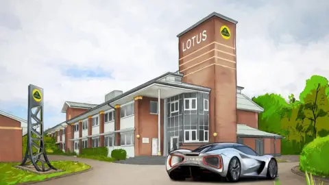 Lotus Engineering An artists impression of how the site could look