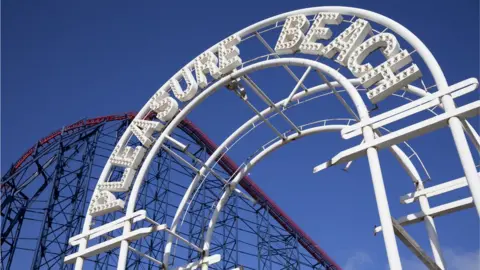 Getty Images Blackpool Pleasure Beach sign