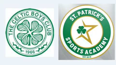 Celtic Boys Club/ St Patrick's Sports Academy Celtic Boys Club and St Patrick's Sports Academy badges