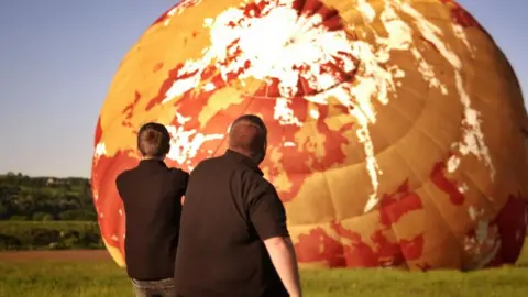 BBC BBC1 ident balloon at Midlands Air Festival