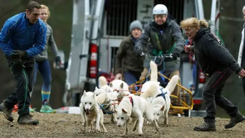 Andrew Milligan/PA Media Sled dog rally
