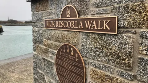 BBC Rescorla walk plaque