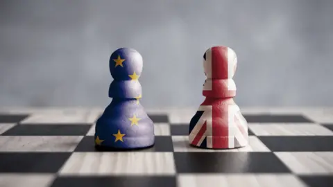 Getty Images Brexit pawns on chessboard