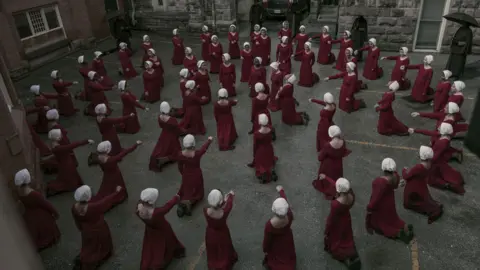 MGM/Channel 4 A scene from The Handmaid's Tale