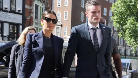 Getty Images Rebekah Vardy and Jamie Vardy