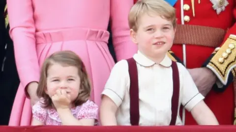 Getty Images Princess Charlotte and Prince George