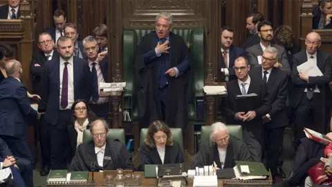 PA Speaker John Bercow (centre) in the Commons