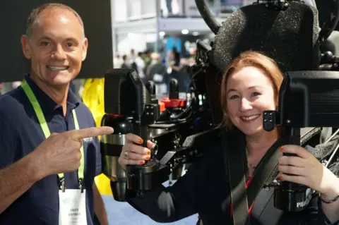 BBC David Mayman and jetpack