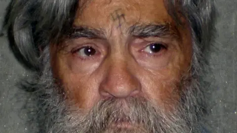 REUTERS/CDCR Convicted mass murderer Charles Manson is shown in this handout picture from the California Department of Corrections and Rehabilitation dated June 16, 2011.