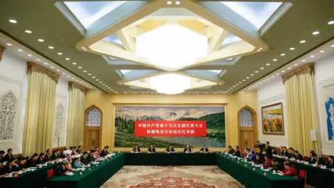 EPA Communist Party members gather at China's 19th National Congress