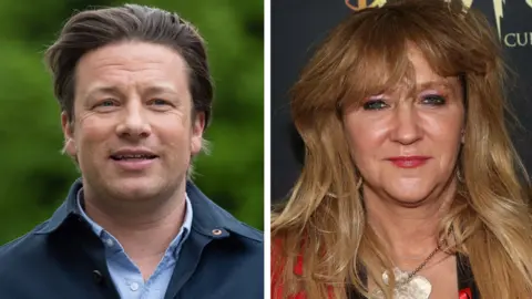 EPA/Getty Images Jamie Oliver and Sonia Friedman