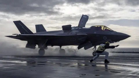 PA Media F-35B Lightning jets arrive