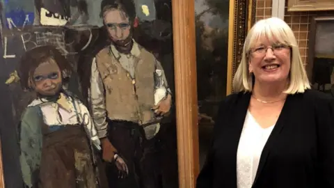 BBC Margaret Livingstone with painting