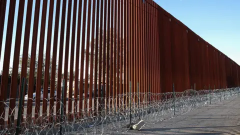 Getty Images Border fence in California