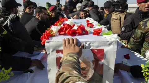 AFP Funeral of Abu Mahdi al-Muhandis in Basra (07/01/20)