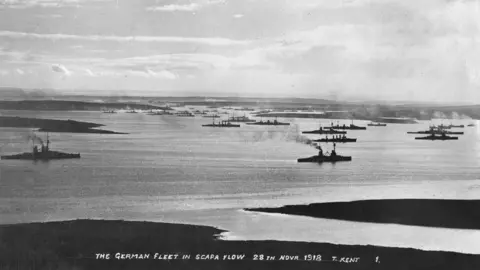 Courtesy Orkney Library and Archive The German Fleet in Scapa Flow.jpg