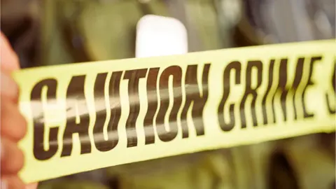 Getty Images stock image of a crime scene