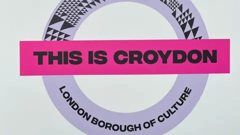 Sign showing off Croydon as the London Borough of Culture