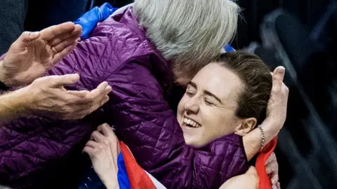 Laura Muir with her gran