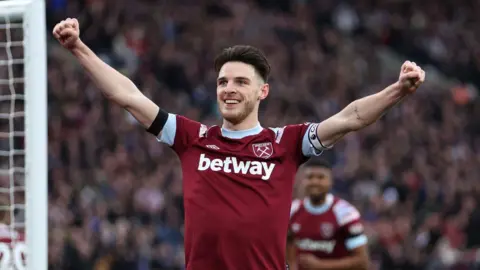 Getty Images Declan Rice for West Ham