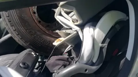 Lancashire Road Police Wheel on car seat