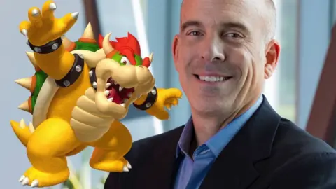 Nintendo / BBC Doug Bowser, right, will take over the firm in April