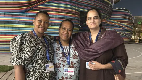 Miriam Wanjiku (right), Aydah Akao and Bhavreen Kandhari