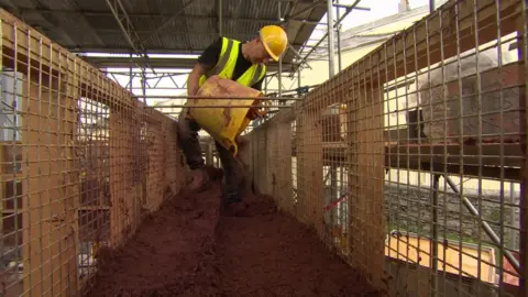 Cob building under construction