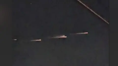 Space junk over California