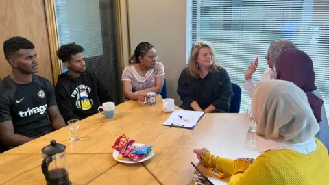 BBC A small group of young asylum seekers