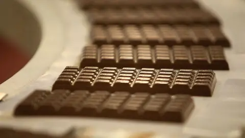 Getty Images Cadbury chocolate on production line