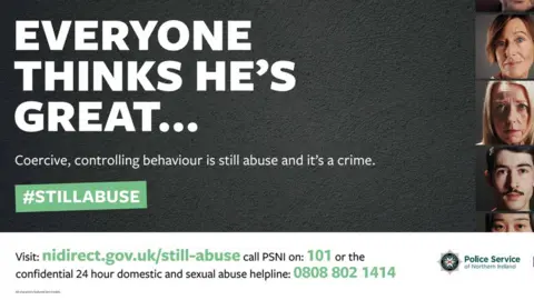 Department of Justice government coercive control awareness poster