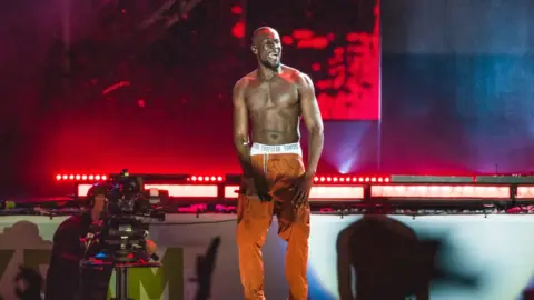 Getty Images Stormzy on stage