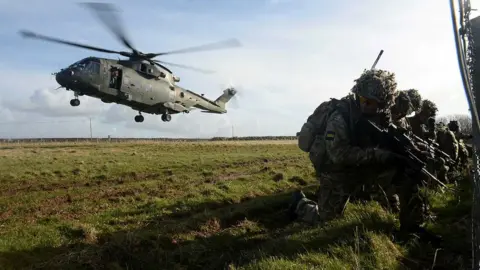 MOD/Crown Copyright Army base