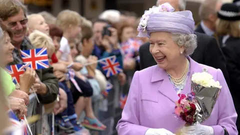 Getty Images The Queen in Kettering