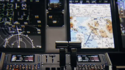 VARJO Rendering of the inside of a cockpit