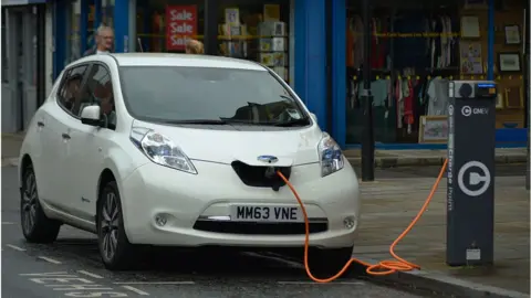 Getty Images Electric car charging point