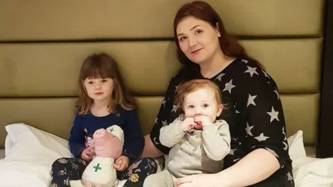 The Coastal Mummy Rebecca Fisher with children Elsa (right) and Cleo