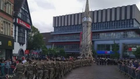 Leicestershire Police Armed Forces Day parade in Leicester